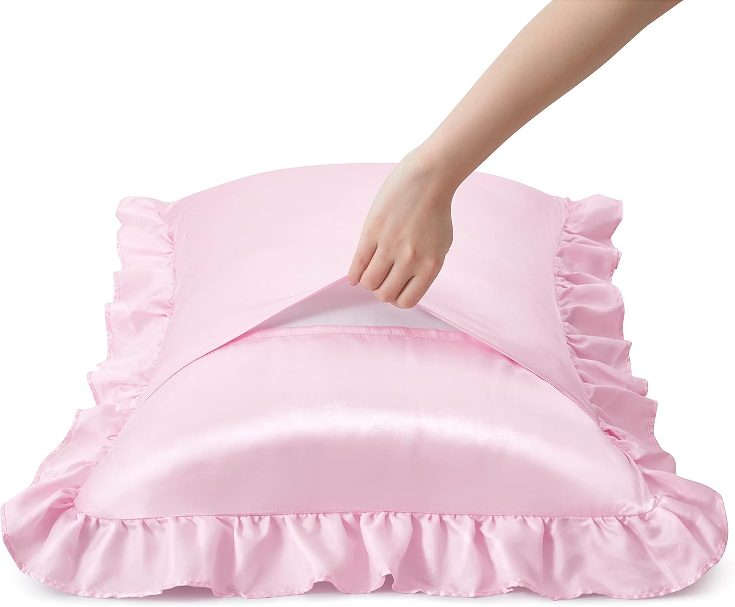 2 Federe in Raso con Volant pe - Silk Pillowcase Set recensione e prezzo